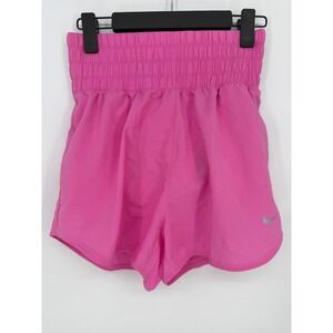 Nike Dri Fit Womens Running Shorts Pink Athletic Training Loose Fit Size S